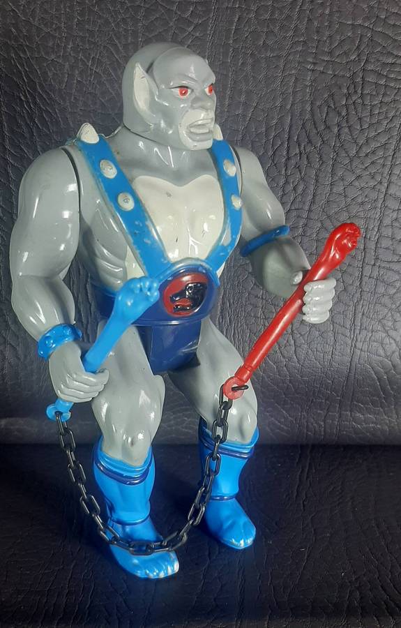 PANTHRO WITH NUNCHUCKS & BATTLE-MATIC ACTION  LJN 1985  THUNDERCATS ENGINEER