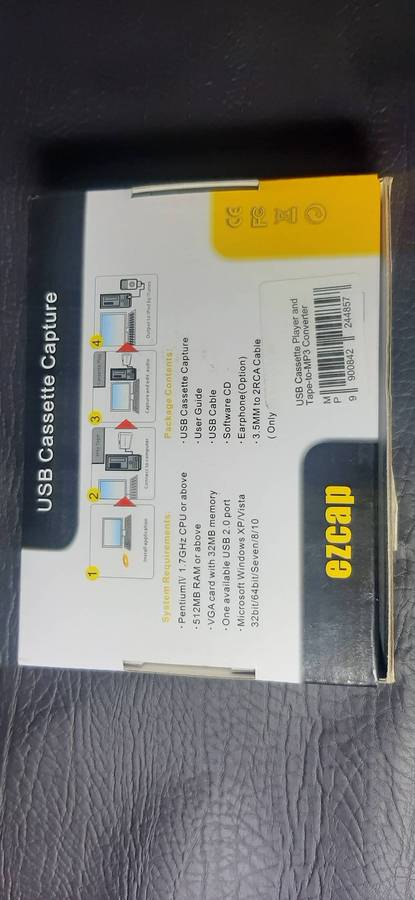 EZCAP USB CASSETTE CAPTURE KIT  DIGITIZE YOUR TAPES, PRESERVE THE PAST