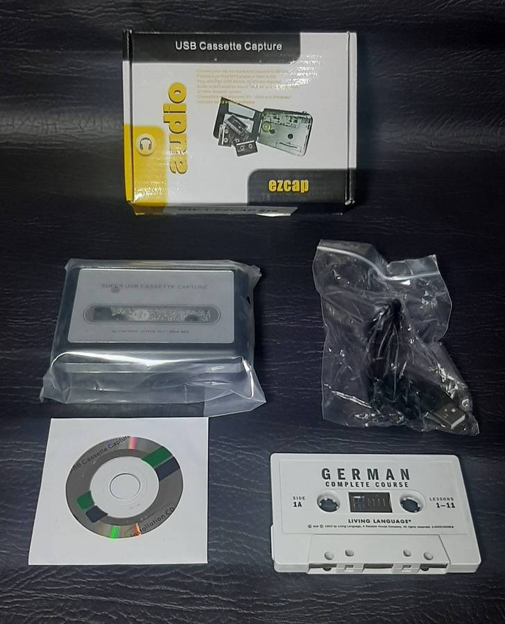 EZCAP USB CASSETTE CAPTURE KIT  DIGITIZE YOUR TAPES, PRESERVE THE PAST