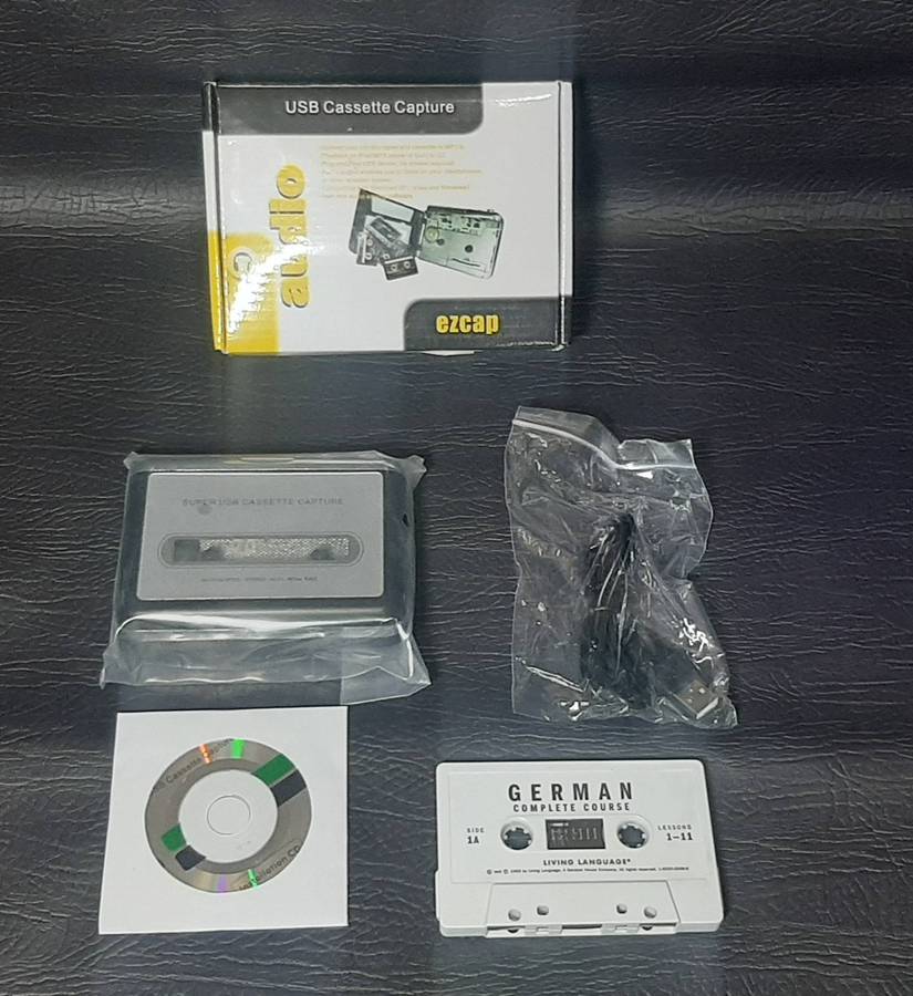 EZCAP USB CASSETTE CAPTURE KIT  DIGITIZE YOUR TAPES, PRESERVE THE PAST