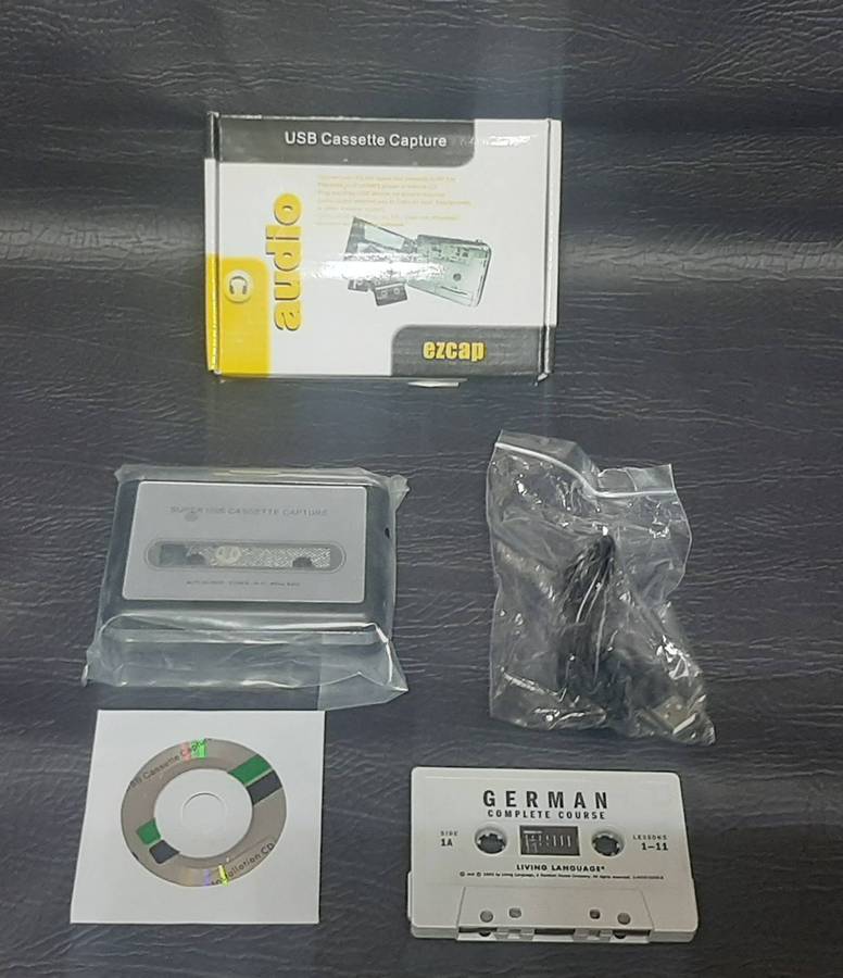 EZCAP USB CASSETTE CAPTURE KIT  DIGITIZE YOUR TAPES, PRESERVE THE PAST