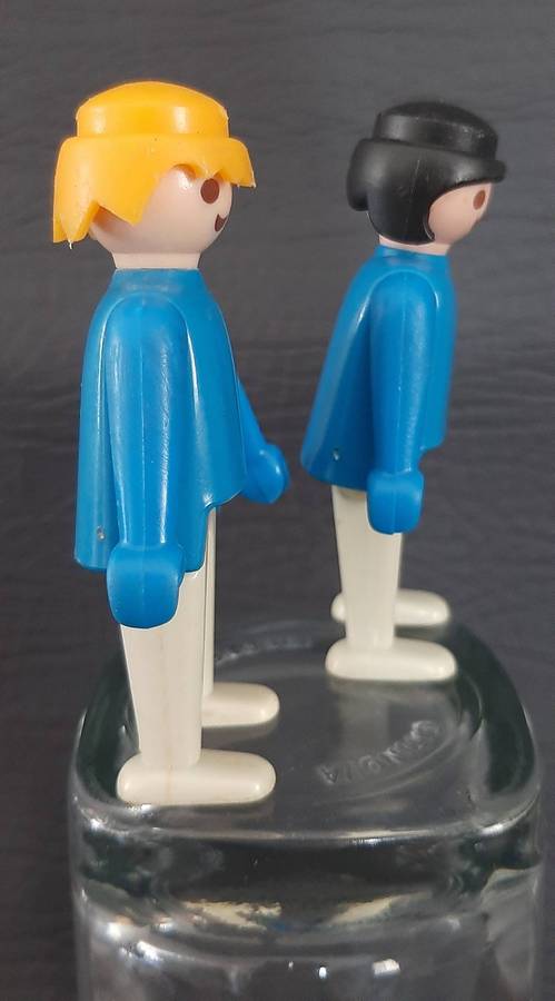SET OF 6 VINTAGE PLAYMOBIL FIGURES  EARLY GERMAN EDITION, 1970s CLASSICS