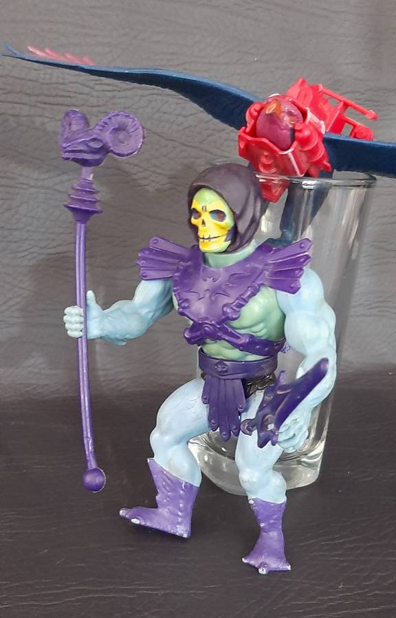 MASTERS OF THE UNIVERSE  SKELETOR & SCREEECH SET (WAVE 2, 1983)  ULTRA-RARE VINTAGE MATTEL DUO