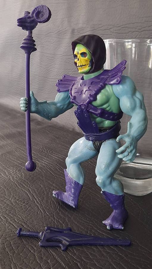 MASTERS OF THE UNIVERSE  SKELETOR & SCREEECH SET (WAVE 2, 1983)  ULTRA-RARE VINTAGE MATTEL DUO