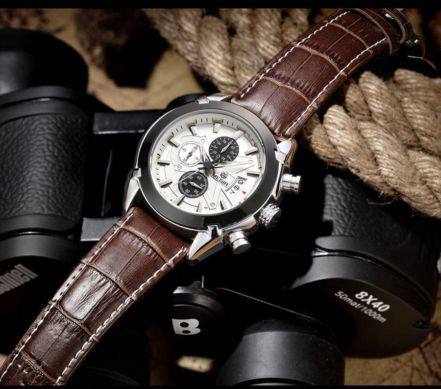 MEGIR 2020 CHRONOGRAPH WATCH  BOLD STYLE WITH PRECISION FUNCTION