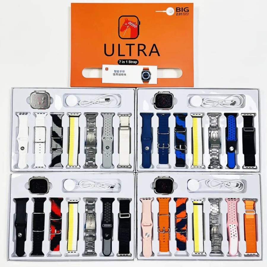 ULTRA 7 IN 1 STRAP SMARTWATCH WITH BIG 2.01 INFINITE DISPLAY