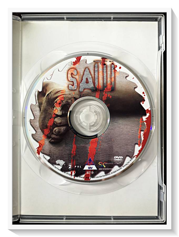 SAW I - Classic Horror - 2-16VLH - Cover and Disc in Very Good Condition