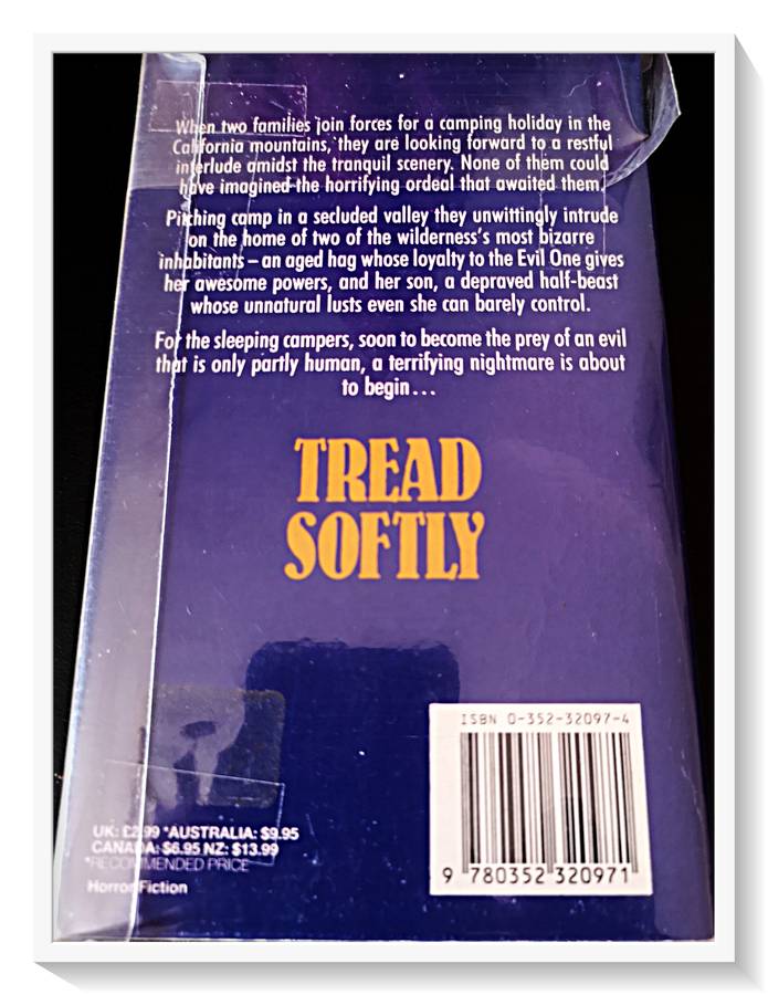Tread Softly  Richard Kelly - 80s Horror - Wrapped in Plastic GOOD CONDITION ****