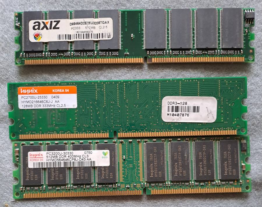 Vintage RAM chips.