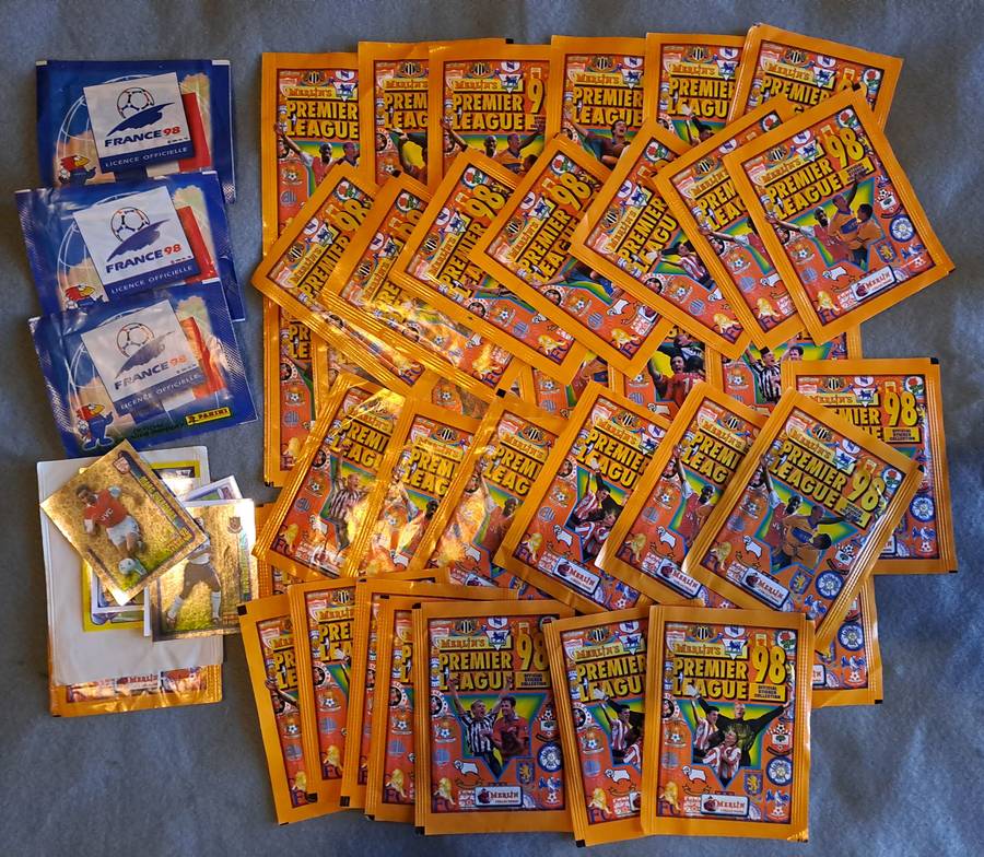 Merlin Premier League 98 stickers lot.