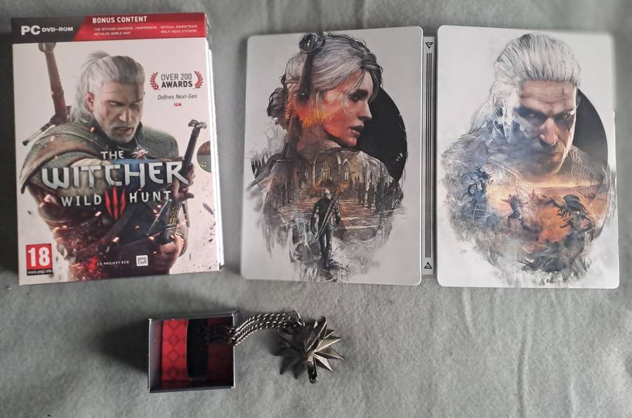 The Witcher 3 wild hunt collector's edition art book and strategy guide.