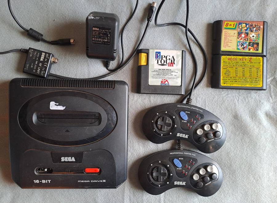 SEGA Mega Drive 2 console.
