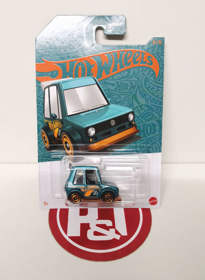 2024 Hot Wheels "Pearl & Chrome" Tooned VW Golf MK1