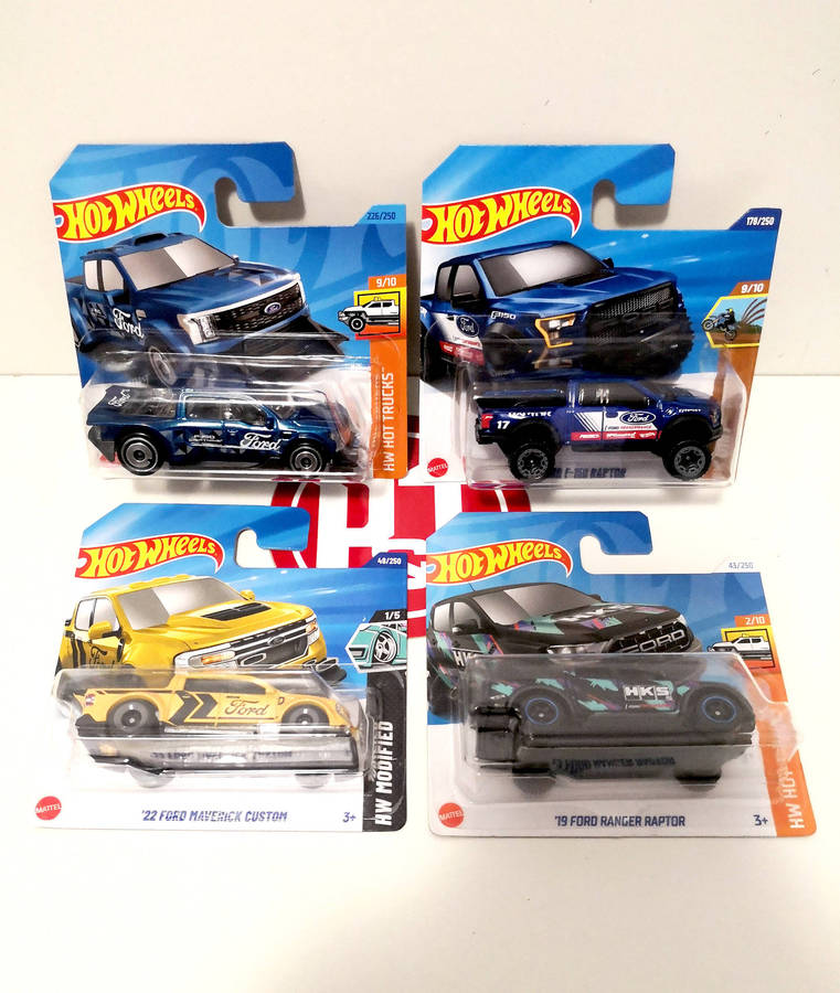 Hot Wheels Ford Pickup Combo ( 4 x Models)