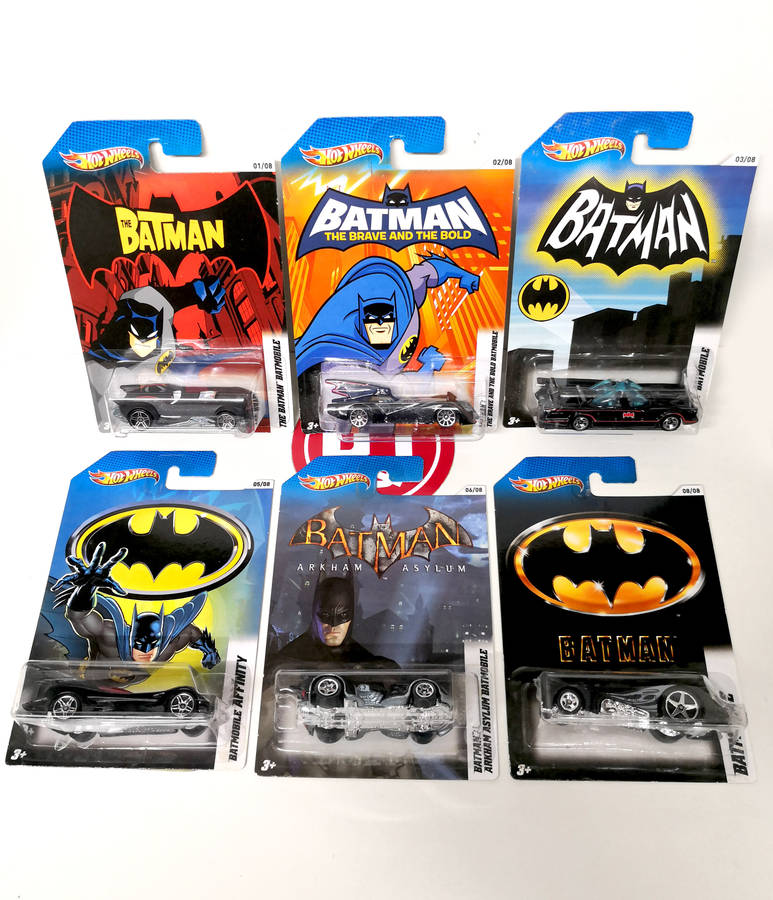 2012 Hot Wheels Batman Themed Assortment (Set of 6/8 cars)