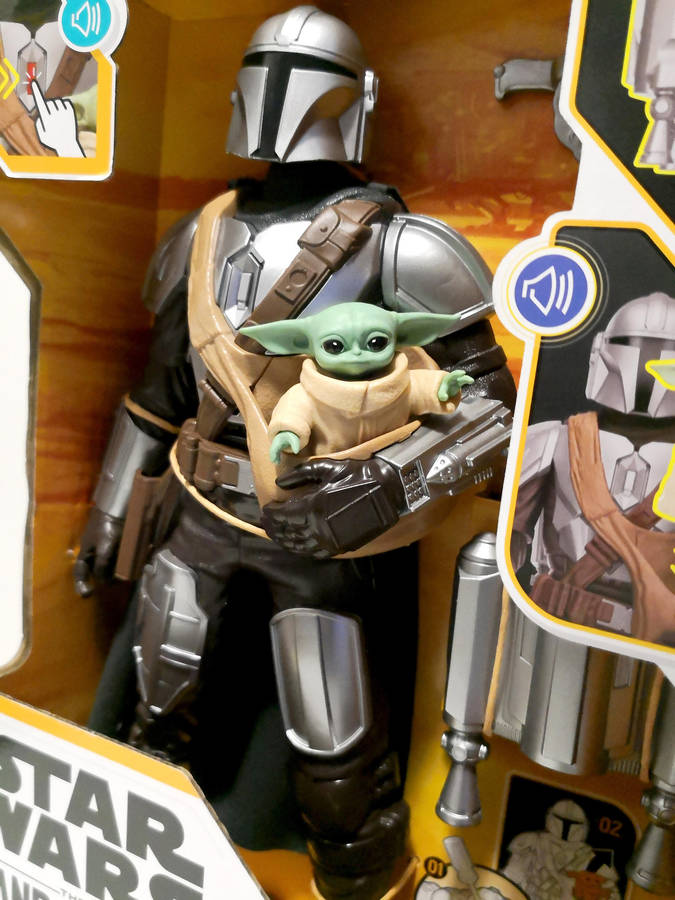 STAR WARS "Galactic Action" Mandalorian & Grogu 12" Action figure