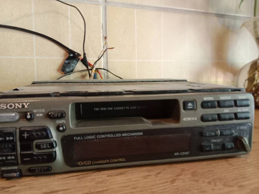 Vintage Sony car tape deck