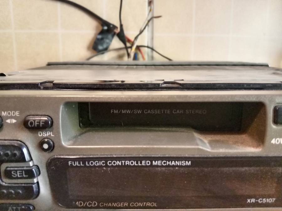 Vintage Sony car tape deck