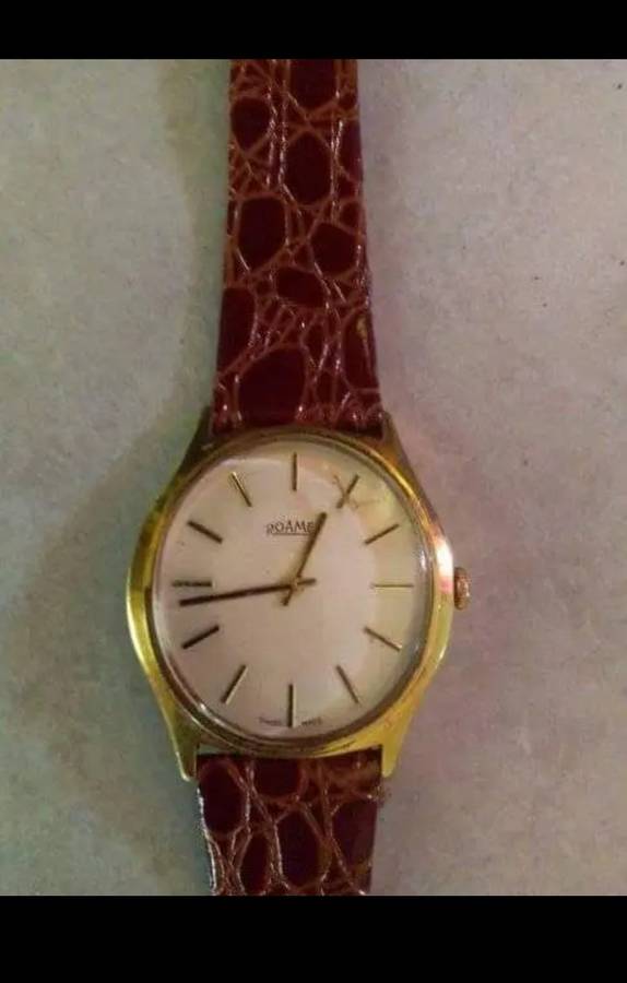 Mens vintage Roamer mechanical watch