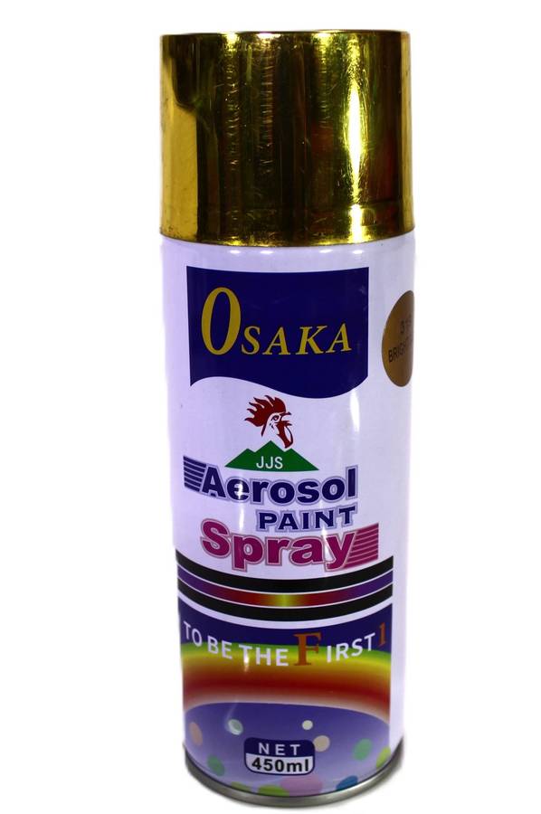 Osaka Aerosol 450ml Spray Paint 319 BRIGHT GOLD (JSP-319)