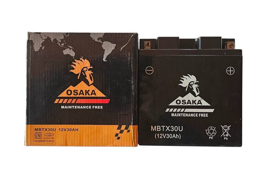 MBTX30U (12V30AH) OSAKA MOTORCYCLE BATTERY