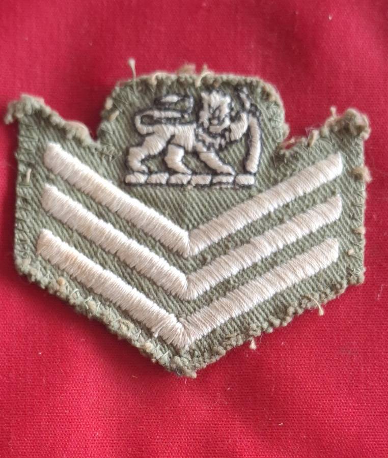RHODESIAN ARMY - COLOUR SERGEANT  COMBAT DRESS STRIPES                 (8927)