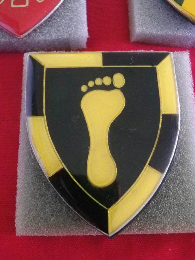 SADF / SWATF - 3 X FLASHES, 6 SAI, SWA SPECIALIST UNIT, HERCULES CDO.   1 PIN MISSING + 2 BACKINGS