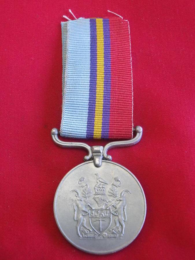 RHODESIA - FULL SIZE GENERAL SERVICE MEDAL (GSM) TO - 381059 RFN W.I. STEWART -UNRESEARCHED  (136)