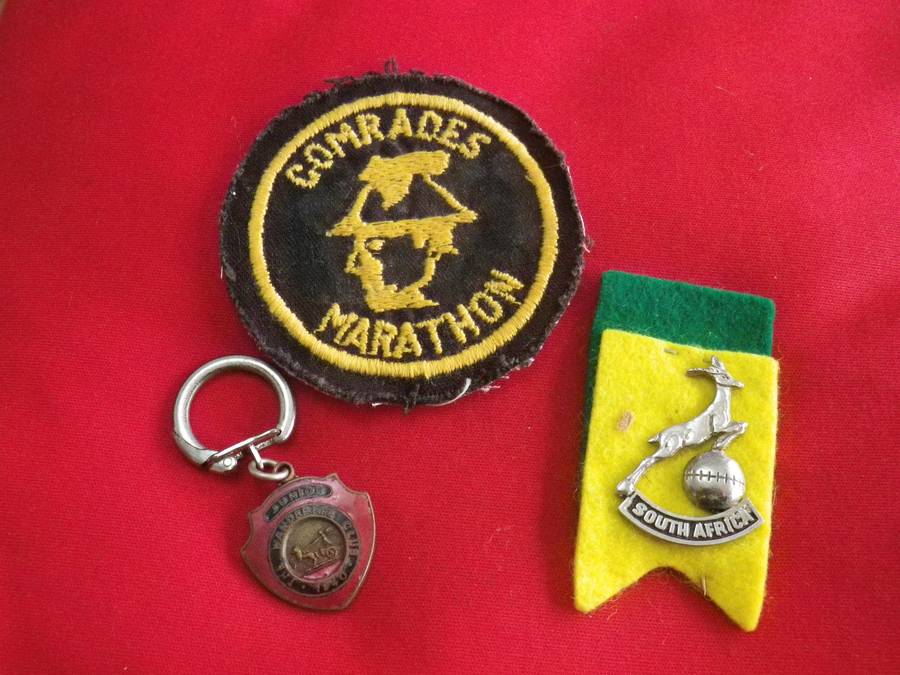 SA SPORTS MEMORABILIA - SPRINGBOKS + COMRADES MARATHON + WANDERERS CLUB KEYRING (177)
