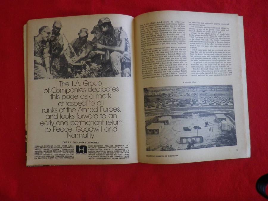 "FIGHTING FORCES OF RHODESIA - NO 5 "        80Pgs SOFT COVER  - INSCRIBED    (280)