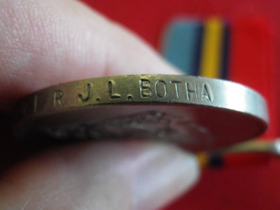 RHODESIA - FULL SIZE GENERAL SERVICE MEDAL (GSM)  TO - 24993Q F/R J.L. BOTHA. -UNRESEARCHED  (134)