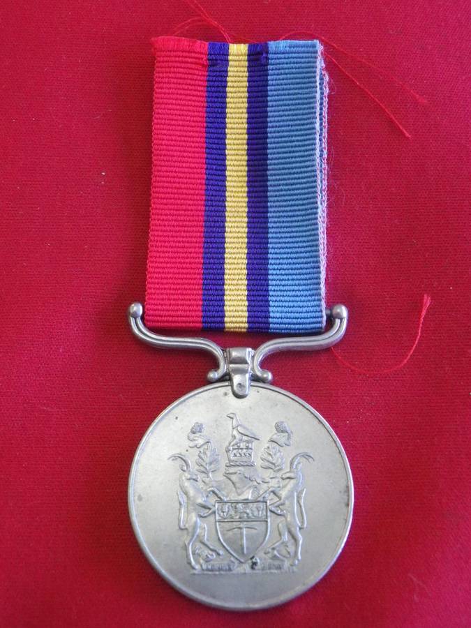 RHODESIA - FULL SIZE GENERAL SERVICE MEDAL (GSM)  TO - 24993Q F/R J.L. BOTHA. -UNRESEARCHED  (134)