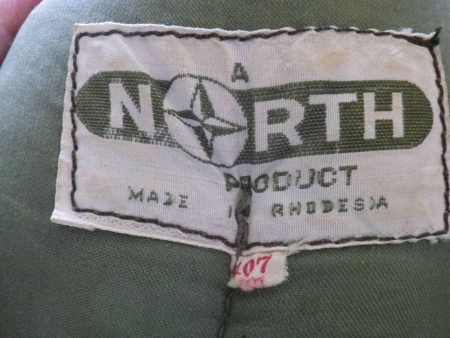 RHODESIAN ARMY - GREEN FIREFORCE JACKET - MADE NORTHS - SIZE 107CM     (267)