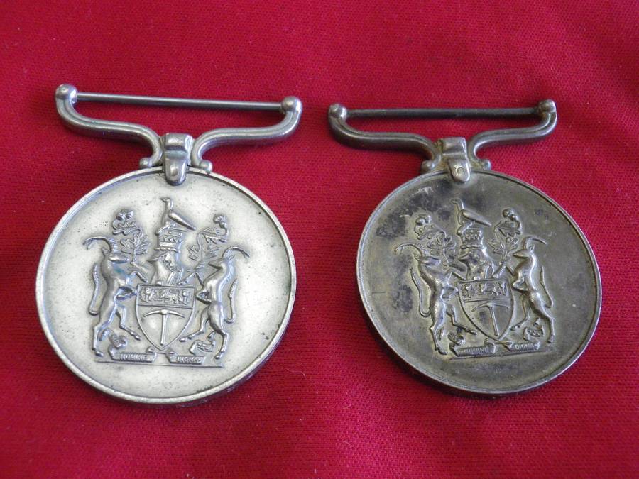 RHODESIA - PAIR FULL SIZE RhGSM + PRLSM TO 8463Y F/R VAN DER MERWE L.C. - UNRESEARCHED - (137)