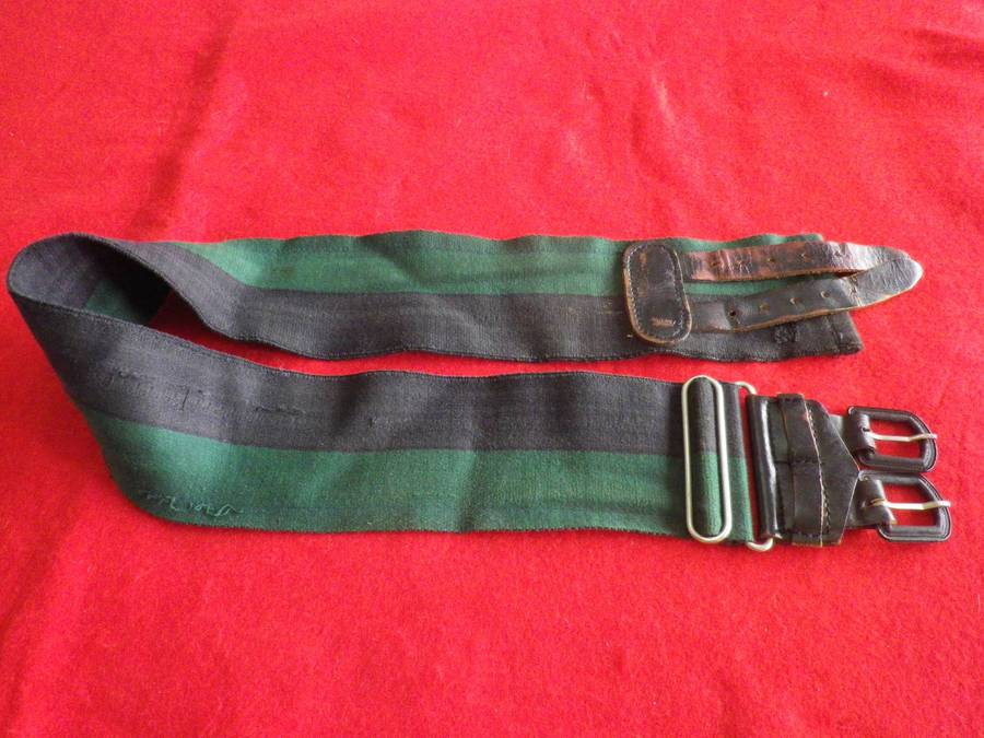 RHODESIAN AFRICAN RIFLES STABLE BELT-STAMPED S  - MAX LENGTH 79CM/31"     (259)
