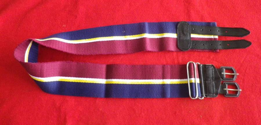 RHODESIAN ARMY PAY CORPS STABLE BELT-  AS NEW -  MAX LENGTH 92CM/36"     (257)