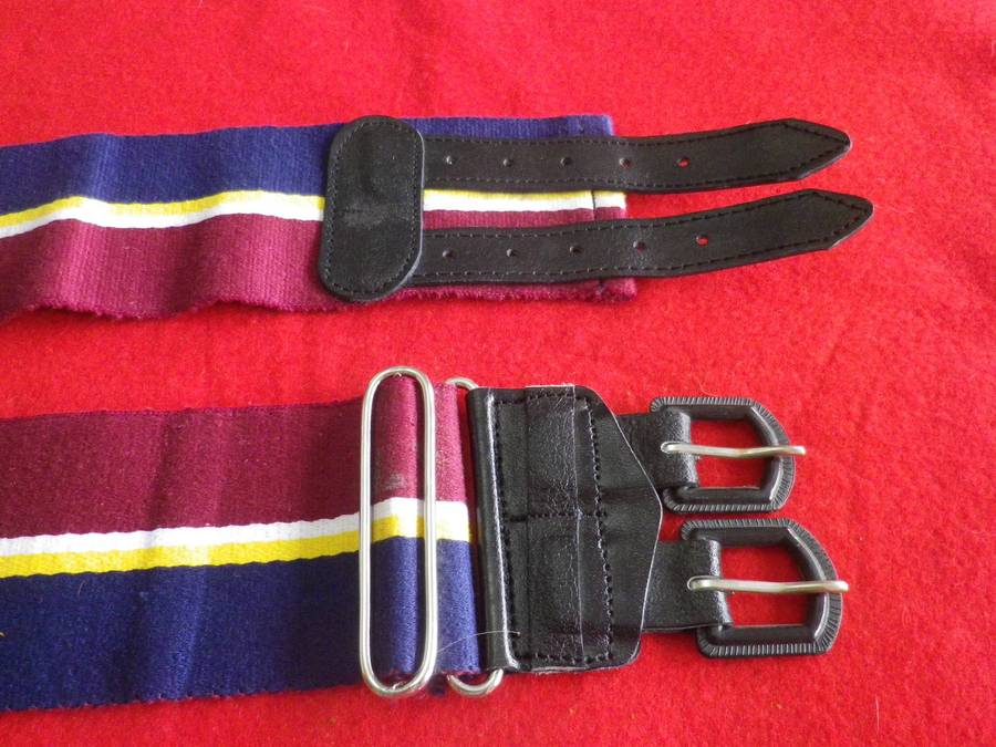 RHODESIAN ARMY PAY CORPS STABLE BELT-  AS NEW -  MAX LENGTH 92CM/36"     (257)