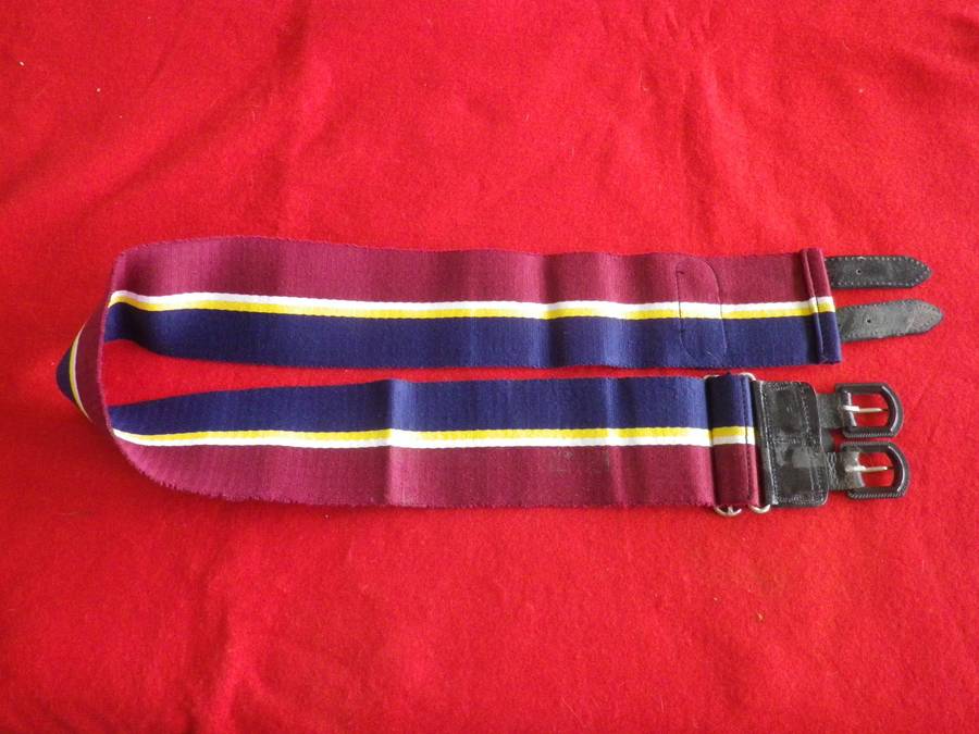 RHODESIAN ARMY PAY CORPS STABLE BELT-  AS NEW -  MAX LENGTH 92CM/36"     (257)