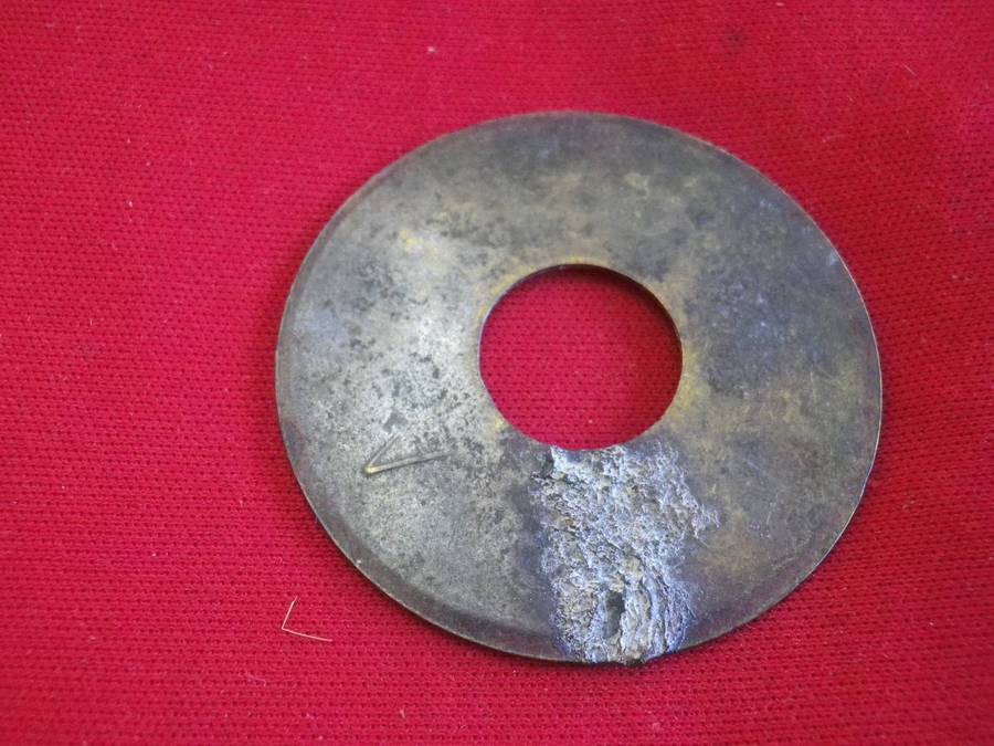 RHODESIA - BSACo HUT TAX TOKEN - MALE - AREA "A"  - YEAR 1915-16 - SHEET BRASS - RARE       (225)