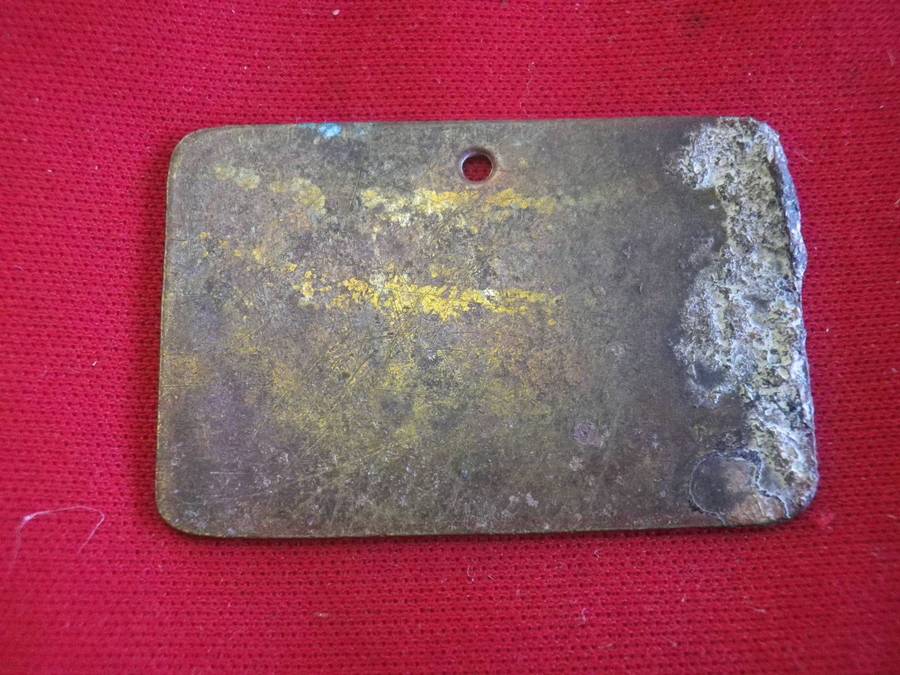 RHODESIA - BSACo HUT TAX TOKEN - MALE - AREA "A"  - YEAR 1914-15 - SHEET BRASS - RARE       (226)