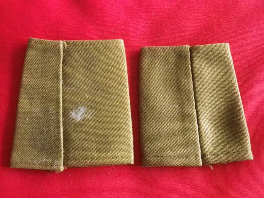 RHODESIA BSAP - PAIR PATROL OFFICERS SLIP ONS - 2 BARS IS +3 YEARS SERVICE                  (8976)