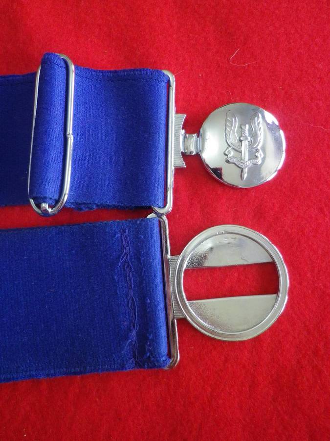 RHODESIAN SAS STABLE BELT- BUCKLE REUTELER STAMPED -   MAX LENGTH 107CM/42"     (260)
