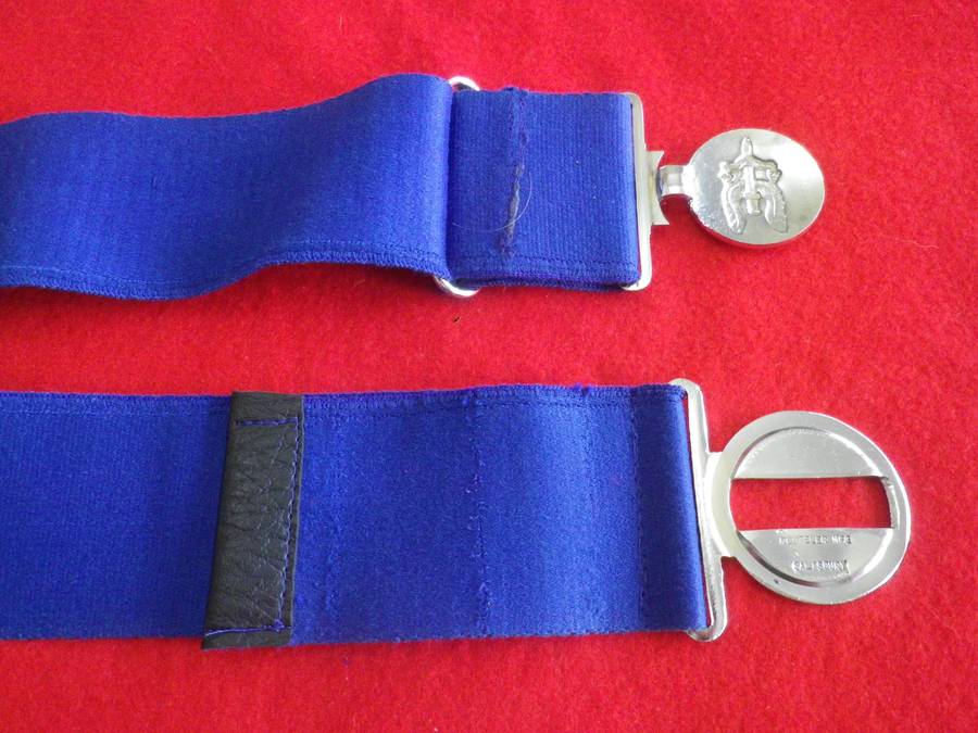 RHODESIAN SAS STABLE BELT- BUCKLE REUTELER STAMPED -   MAX LENGTH 107CM/42"     (260)