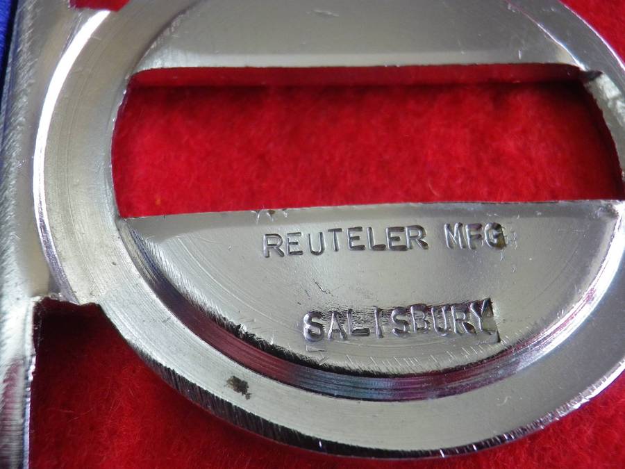 RHODESIAN SAS STABLE BELT- BUCKLE REUTELER STAMPED -   MAX LENGTH 107CM/42"     (260)