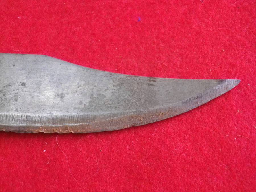 RHODESIAN MADE BUSH WAR PERIOD BUSH KNIFE + SHEATH (INSCRIBED) - BY TILITER - RARE SEE BELOW   (277)