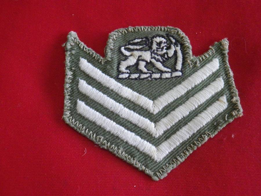 RHODESIAN ARMY - COLOUR SERGEANT COMBAT DRESS RANK        (202)