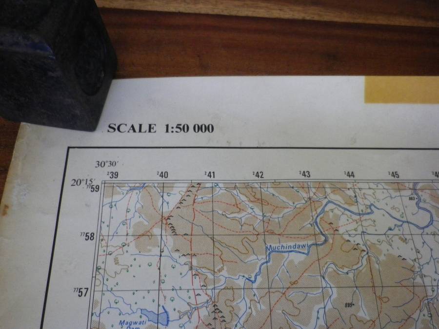 RHODESIA 3 X ORIGINAL MAPS - CHIBI, PELENDABA + NYAMANDHLOVU - SEE PICS - CONDITION ISSUES  (8958)