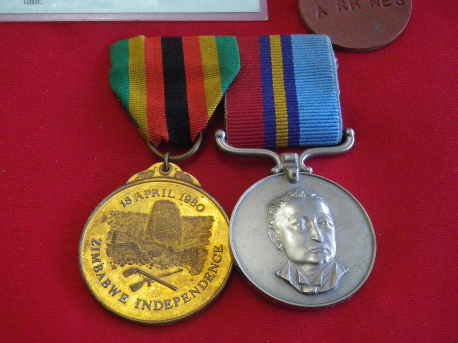 RHODESIAN RhGSM + Z.I.M TO 3153 SGT J.C. CARRICK + ID + DOG TAGS - SEE BELOW   (221)