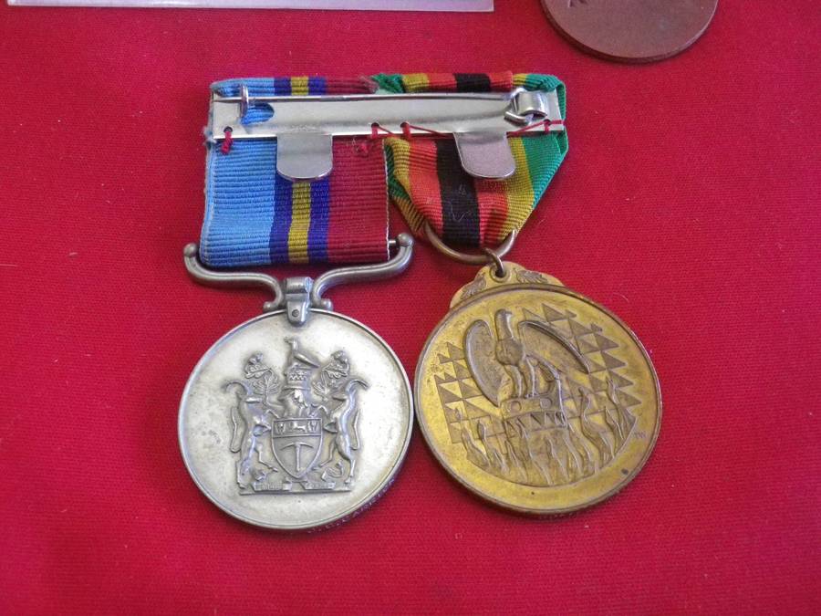 RHODESIAN RhGSM + Z.I.M TO 3153 SGT J.C. CARRICK + ID + DOG TAGS - SEE BELOW   (221)
