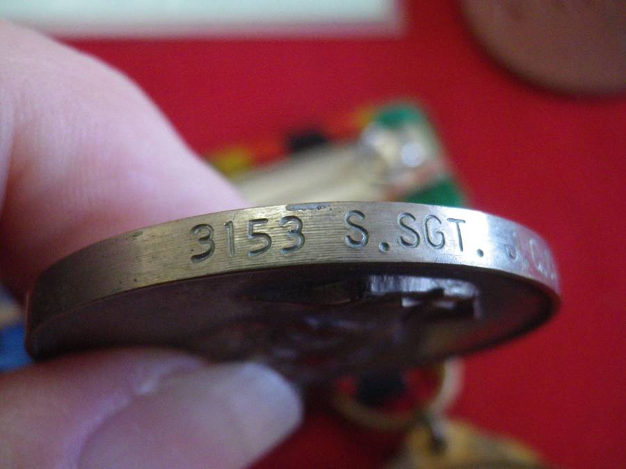 RHODESIAN RhGSM + Z.I.M TO 3153 SGT J.C. CARRICK + ID + DOG TAGS - SEE BELOW   (221)